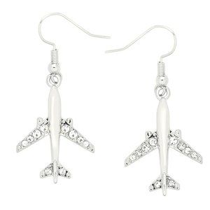 Airplane Earrings Dangle/NWT/Flight Attendant Airplane Earrings/Aviation/Pilot